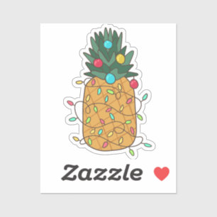 Tropische Ananas Aufkleber