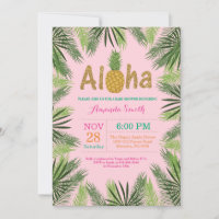 Tropische Ananas-Babyparty-Einladung