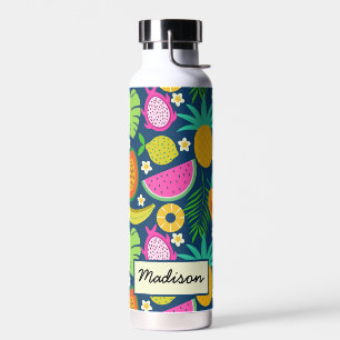 Tropische Ananas Banane Wassermelone Früchte Custo Trinkflasche
