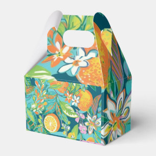 Tropische Ananas Blue Favor Box Geschenkschachtel