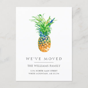 Tropische Ananas-Familie Ankündigungspostkarte