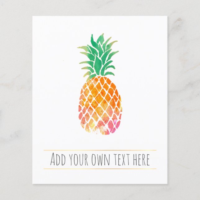 tropische Ananas Flyer (Vorne)