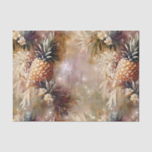 Tropische Ananas funkelnde Brautparty Seidenpapier