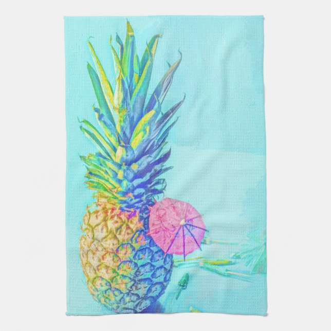 Tropische Ananas Geschirrtuch (Vertikal)
