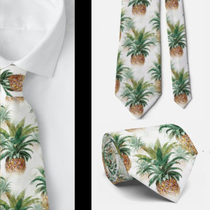 Tropische Ananas Grünausstatung Aloha Hawaii Hawai Krawatte