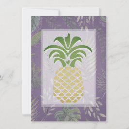 Tropische Ananas-Herzen Hochzeiten Einladungen