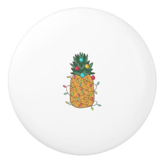 Tropische Ananas Keramikknauf