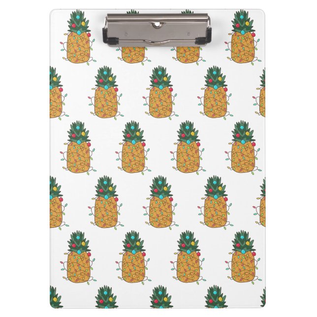 Tropische Ananas Klemmbrett (Vorderseite)