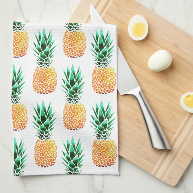 Tropische Ananas Küchentücher (Viertel Falte)