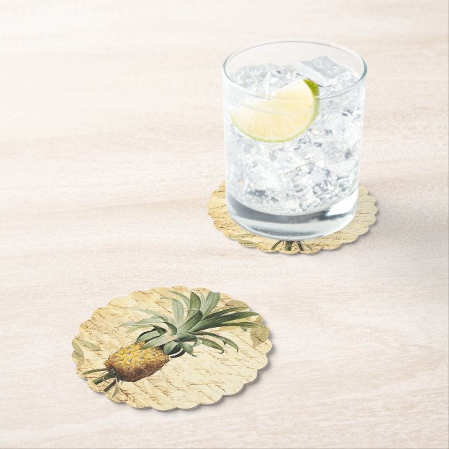 Tropische Ananas Kunst Untersetzer (Vor Ort)