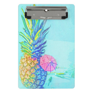 Tropische Ananas Mini Klemmbrett