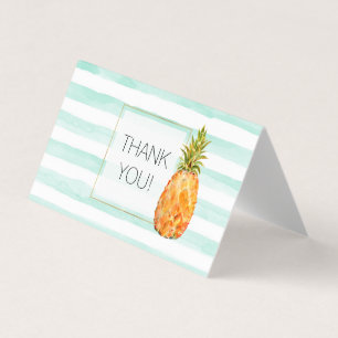 Tropische Ananas Minzstreifen Danke