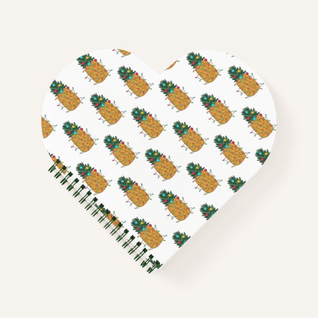 Tropische Ananas Notizbuch (Vorderseite)