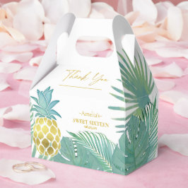 Tropische Ananas Palmen Süß 16 ID922 Geschenkschachtel