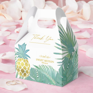 Tropische Ananas Palmen Süß 16 ID922 Geschenkschachtel