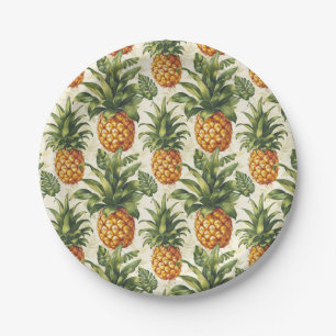 Tropische Ananas Papier Teller Party Tableware