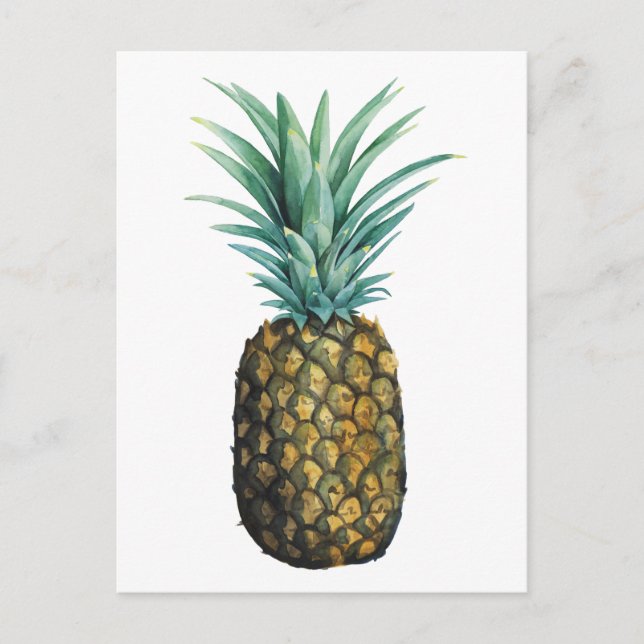 Tropische Ananas Postkarte (Vorderseite)
