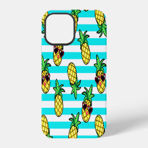 Tropische Ananas: Retro-Sonnenbrillen Muster. iPhone 12 Hülle