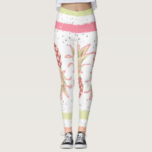 Tropische Ananas Sommer Nahtlose Print Leggings