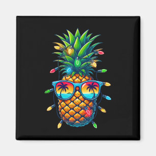 Tropische Ananas-Sonnenglanz-Weihnachtslichter Wei Magnet
