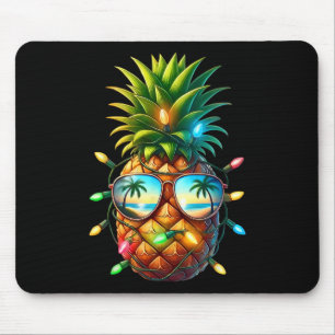 Tropische Ananas-Sonnenschein-Weihnachtslichter Xm Mousepad