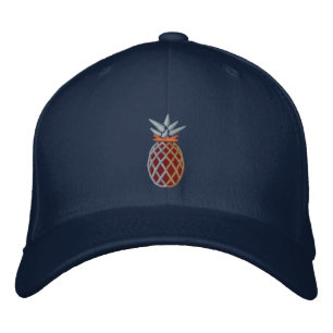 Tropische Ananas Stickerei Grafie Bestickte Kappe