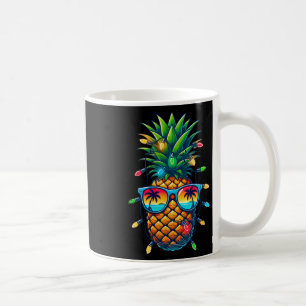 Tropische Ananas-Sungl-Weihnachtslichter Xmas im Kaffeetasse