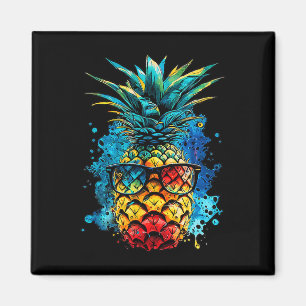 Tropische Ananas-Sungles farbenfrohe Sommerstrände Magnet