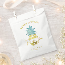 Tropische Ananas Sweet 16 Danke, ID922 Geschenktütchen