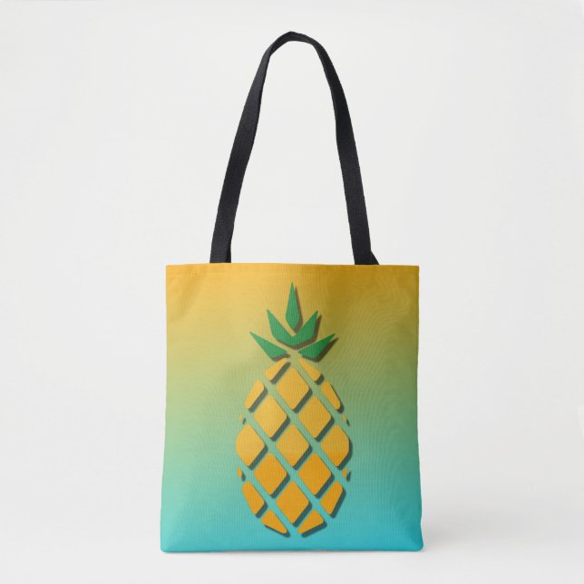 Tropische Ananas-Tasche Tasche (Vorderseite)