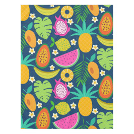 Tropische Ananas Wassermelone Banana Früchte Tischdecke