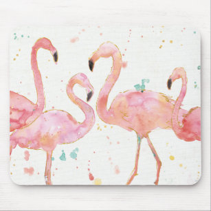 Tropische   Ansammlung der Flamingos Mousepad