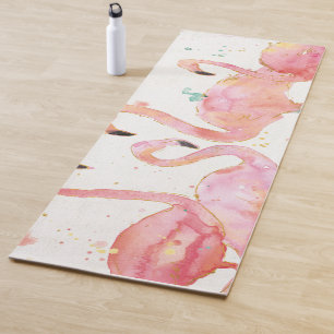 Tropische Ansammlung der Flamingos Yogamatte