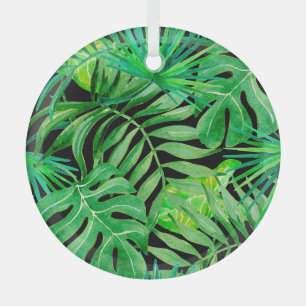 Tropische Aquarellfarben: Nahtlose Eleganz. Ornament Aus Glas