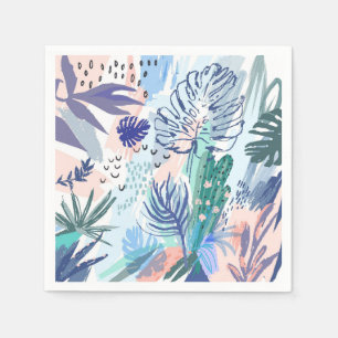 Tropische Art-Blumenmuster Serviette