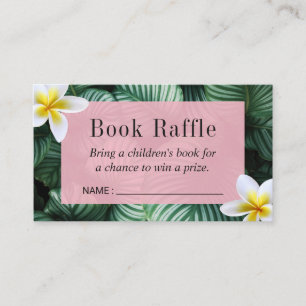 Tropische Babyparty-Buchraffle-Karten Begleitkarte