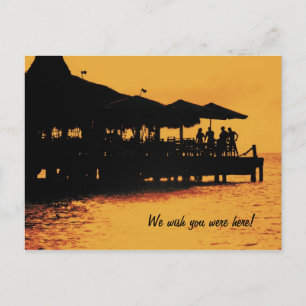 Tropische Bar-Postkarte Postkarte