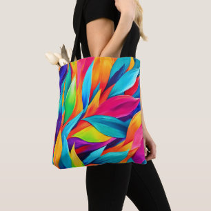 Tropische Blatt-Tapetenmalerei Tasche