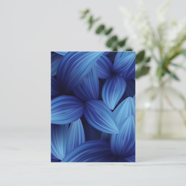 Tropische Blätter 12 Postkarte (Stehend Vorderseite)