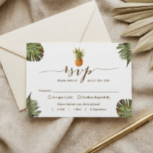 Tropische Blätter Ananas Hawaiian Luau UAWG