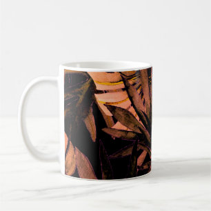 Tropische Blätter Aquarell, nahtlose Badebekleidun Kaffeetasse