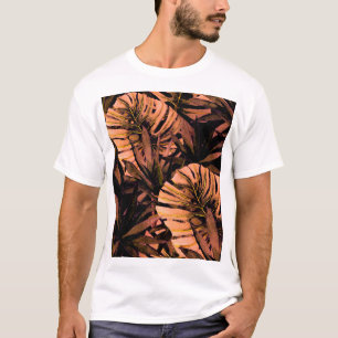Tropische Blätter Aquarell, nahtlose Badebekleidun T-Shirt