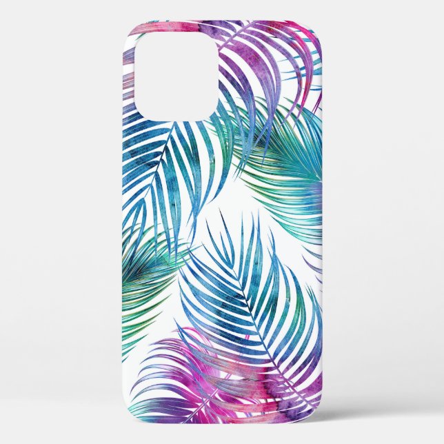 Tropische Blätter aus Palmen, Blumenmuster aus dem Case-Mate iPhone Hülle (Rückseite)