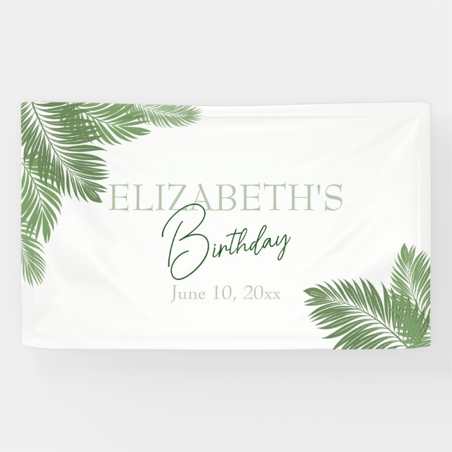 Tropische Blätter  Banner (Horizontal)
