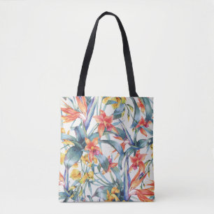 Tropische Blätter Blume Vintag botanisch Tasche