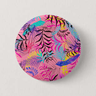 Tropische Blätter Button