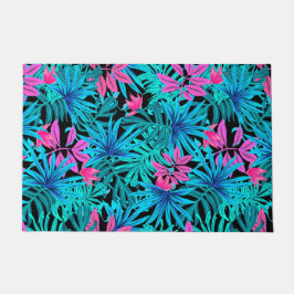 Tropische Blätter Fußmatte