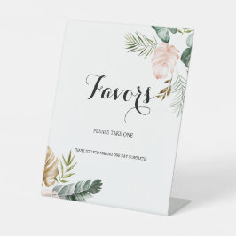 Tropische Blätter Gefallen Sockelschild