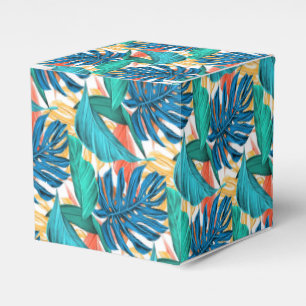 Tropische Blätter Gefälligkeitsboxgeschenk Geschenkschachtel