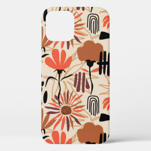 Tropische Blätter handgezeichnet nahtlos Muster. B Case-Mate iPhone Hülle